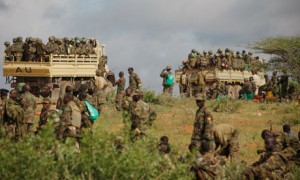 MDG : Somalia : A joint AMISOM and Somali National Army (SNA)  near Afgoye